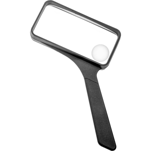 Carson SV-XP lupa de mano rectangular 2x con lente spot 4.5x ligera ergonómica
