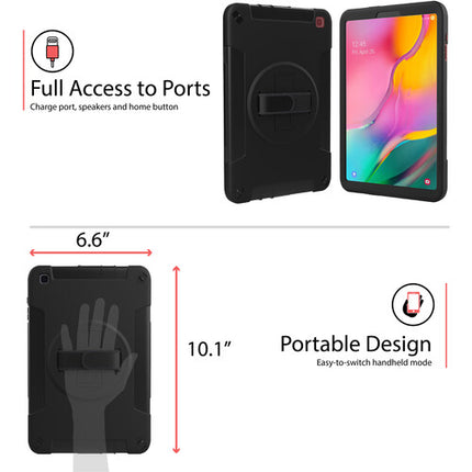 Funda Protectora CTA Digital para Samsung Galaxy Tab A7 con Soporte 360° y Ranura para S Pen