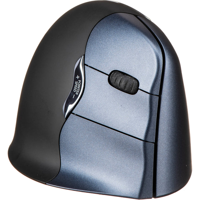 Evoluent VerticalMouse 4 Ratón Vertical Inalámbrico para Mano Derecha 6 Botones Programables Sensor Ajustable