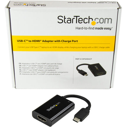 StarTech Adaptador USB Tipo-C a HDMI 2.0 4K UHD 60 Hz 60W PD