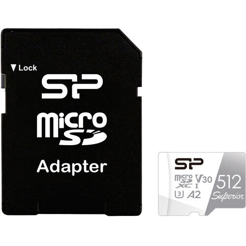 Silicon Power Superior 512GB microSDXC UHS-I Clase 10 con Adaptador SD