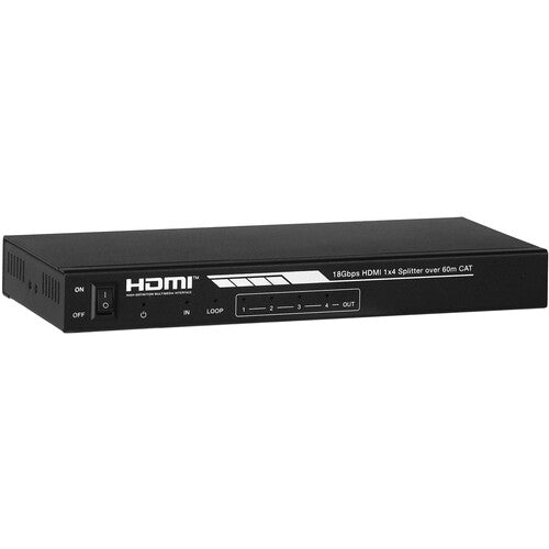 KanexPro Amplificador Distribuidor HDMI 1x4 Extensor Cat 5e 196' 4K UHD