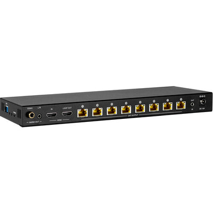 KanexPro Amplificador HDMI 1x8 Kit Extensor Cat 5e/6 UHD 4K 196' HDR10+