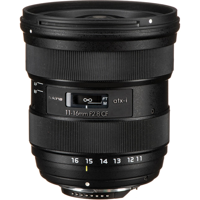 Tokina atx-i 11-16mm f/2.8 CF objetivo Nikon F montura F con apertura f/2.8 y parasol 77mm