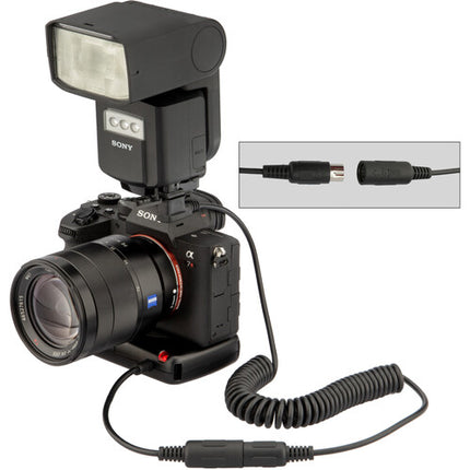 Bolt CBP-US Cable de Alimentación para Flashes Sony Longitud Enrollable 18 a 47 Pulgadas