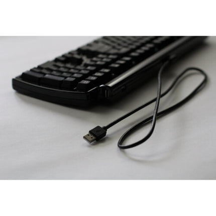 Matias Half-QWERTY Pro Teclado Mecánico Silencioso con 3 Puertos USB y Cables USB
