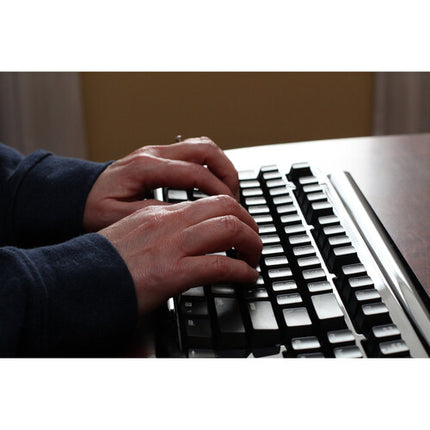 Matias Half-QWERTY Pro Teclado Mecánico Silencioso con 3 Puertos USB y Cables USB