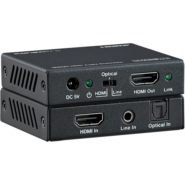 KanexPro 4K HDMI 2.0 Audio Embedder con Stereo 3.5mm y TOSLINK