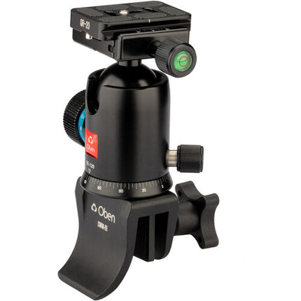 Oben BE-126 Cabezal de Bola y Soporte para Ventana de Coche 26.4 lb Capacidad Sistema de Liberación Rápida Arca-Swiss