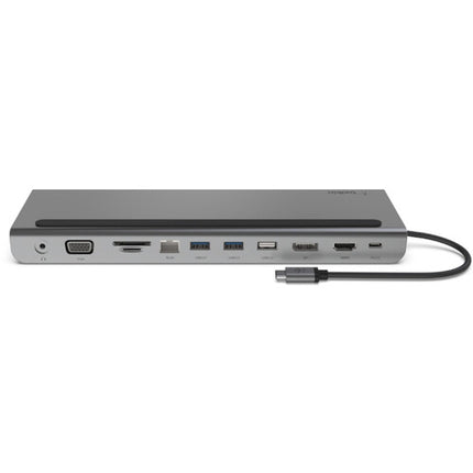 Belkin CONNECT USB Type-C Dock 11 en 1 Plata 85W Ethernet HDMI SD
