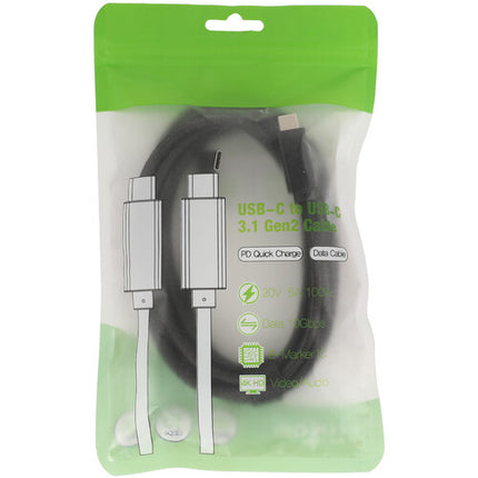 CAMVATE Cable USB 3.1 Gen 2 Tipo C ángulo recto 6.5' 10 Gb/s 100W