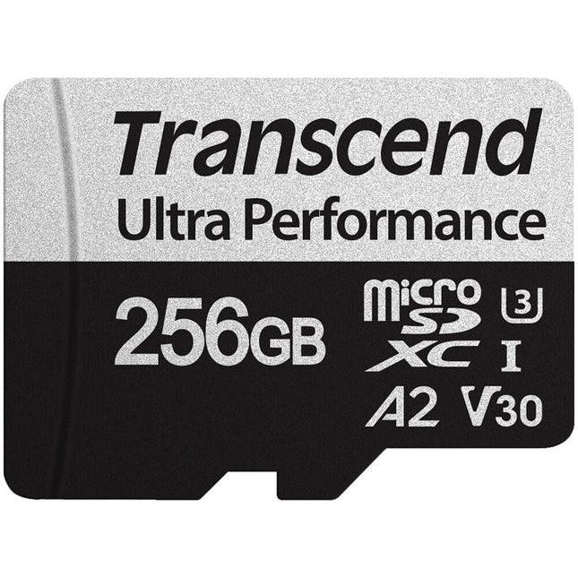 Transcend 256GB microSDXC UHS-I 340S Clase 10 V30 con Adaptador SD