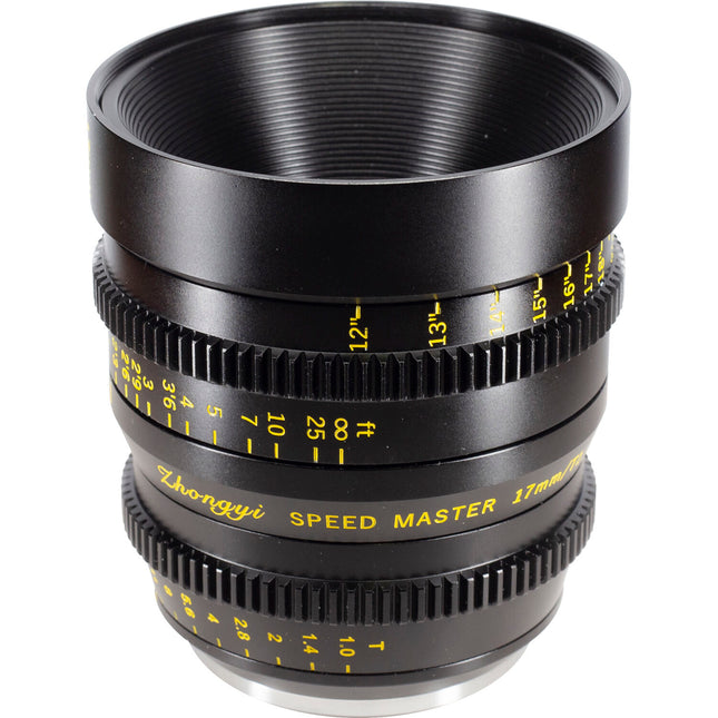 Mitakon Zhongyi 17mm T1 Speedmaster Lente Cine MFT Apertura T1.0 Filtro 77mm