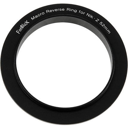 FotodioX Anillo Inversor Macro para Nikon Z 52mm Aluminio