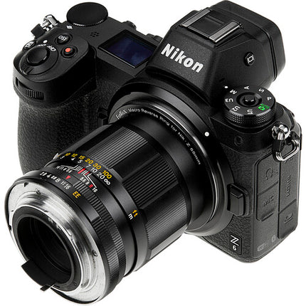 FotodioX Anillo Inversor Macro para Nikon Z Montura 77mm Aluminio