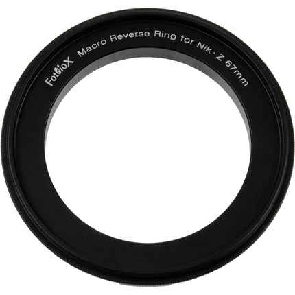 FotodioX Anillo Inverso Macro para Nikon Z Montura 67mm Aluminio