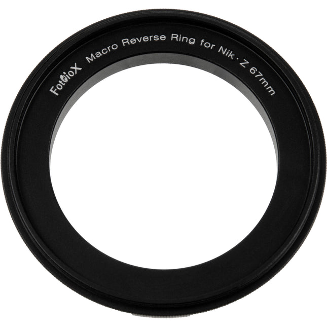 FotodioX Anillo Inverso Macro para Nikon Z Montura 67mm Aluminio