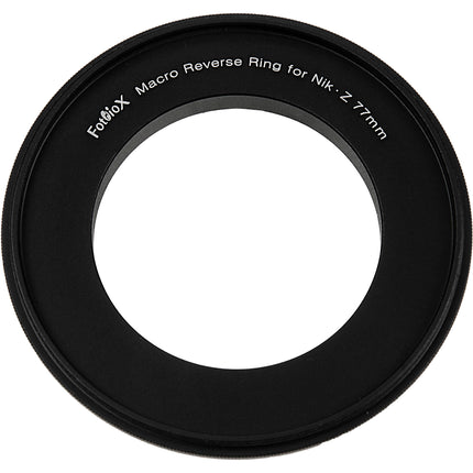 FotodioX Anillo Inversor Macro para Nikon Z Montura 77mm Aluminio