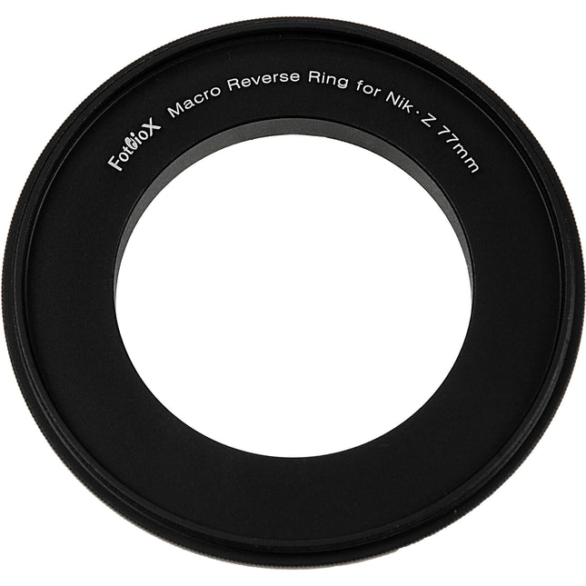 FotodioX Anillo Inversor Macro para Nikon Z Montura 77mm Aluminio