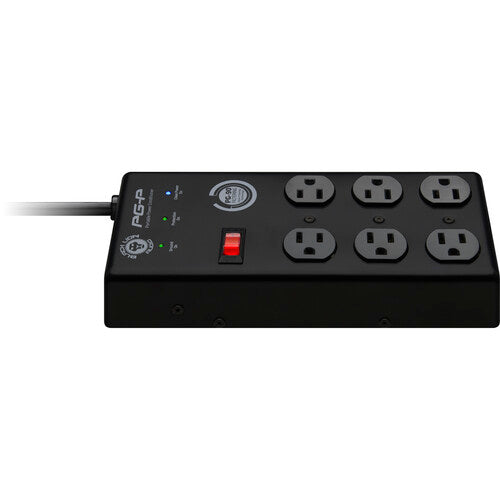 Black Lion Audio PG-P Acondicionador de Energía Portátil 6 Salidas 9 pies de Cable