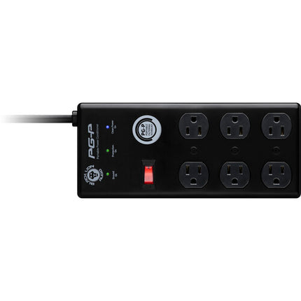 Black Lion Audio PG-P Acondicionador de Energía Portátil 6 Salidas 9 pies de Cable
