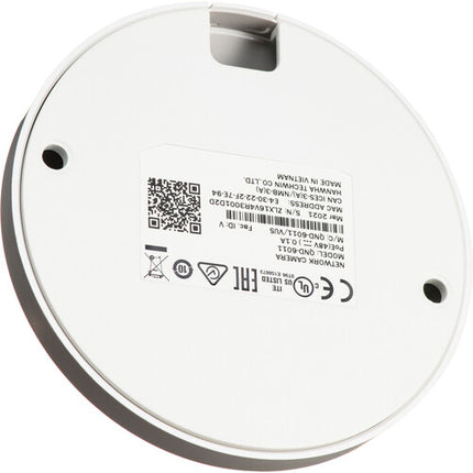 Hanwha Vision QND-6011 Cámara mini domo interior 2MP 1920x1080 PoE 2.8mm