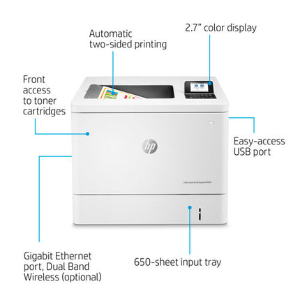 HP LaserJet Enterprise M554dn Impresora Color 35 ppm 600x600 dpi con Kit Toner 212X