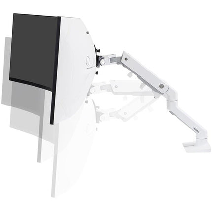 Ergotron HX Soporte de Monitor de Escritorio Blanco para Pantallas hasta 49" y 42 lb con Pivot HD