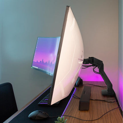 Ergotron HX Soporte de Monitor para Escritorio HD Pivot 49 Pulgadas 42 lb Montaje VESA