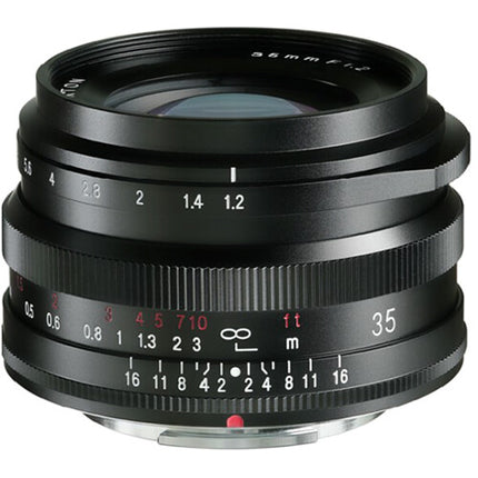 Voigtlander Nokton 35mm f/1.2 objetivo para Fujifilm X con parasol y tapas
