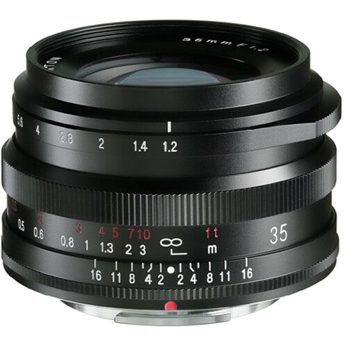 Voigtlander Nokton 35mm f/1.2 objetivo para Fujifilm X con parasol y tapas