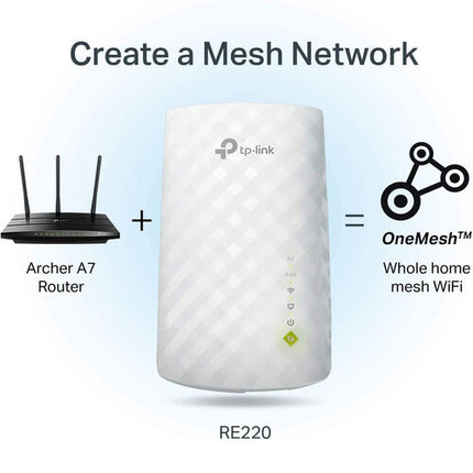 TP-Link AC750 Extensor Wi-Fi Dual Banda 750 Mb/s Wi-Fi 5 3 Antenas