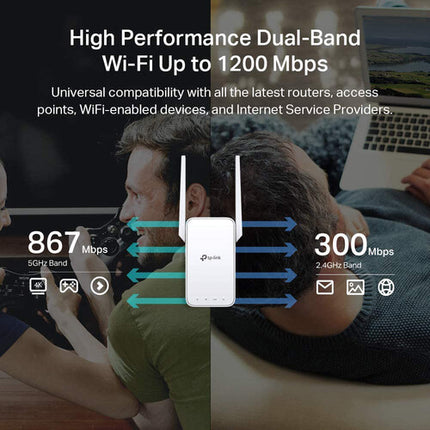 TP-Link RE315 Extensor de Red Wi-Fi Mesh AC1200 Dual Band 1167 Mb/s