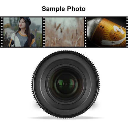 Meike 50mm T2.1 Cine Prime Objetivo para Super 35 Apertura T2.1 Montura EF