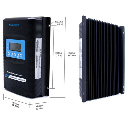 ACOPower Midas Controlador de carga solar MPPT 40A 12V 520W con sensor de temperatura