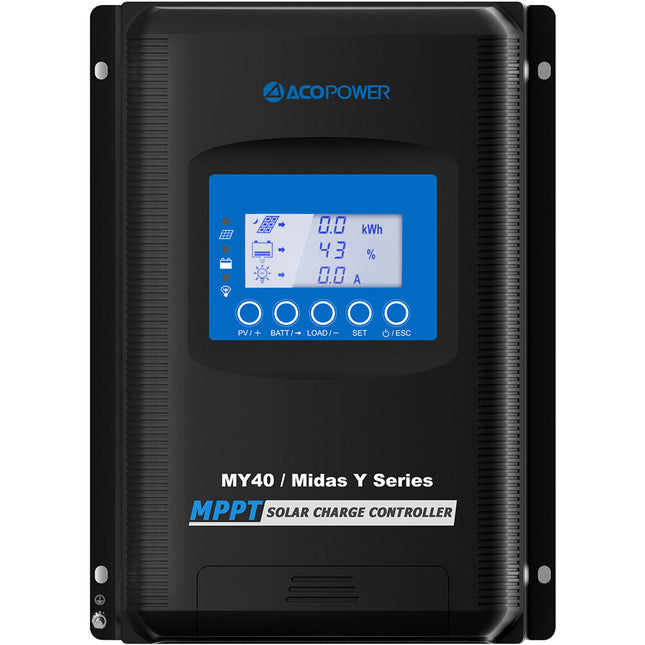 ACOPower Midas Controlador de carga solar MPPT 40A 12V 520W con sensor de temperatura