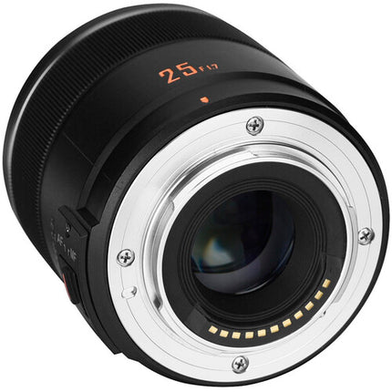 Yongnuo YN 25mm f1.7 objetivo fijo para Micro Cuatro Tercios 52mm filtro 7 láminas diafragma