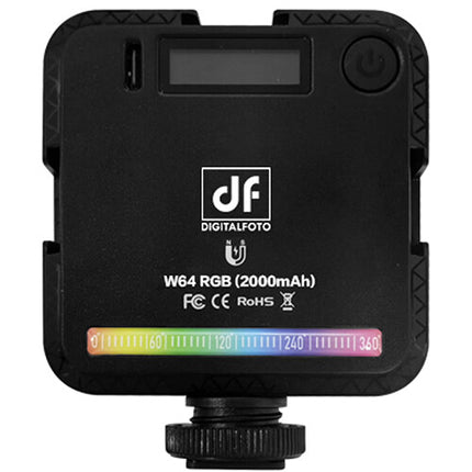 DigitalFoto Solution Limited Luz LED RGB Mini Magnética con Pinza para Laptop 2500-9000K 2000mAh