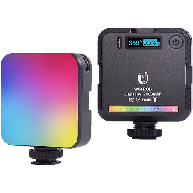 DigitalFoto Solution Limited Luz LED RGB Mini Magnética con Pinza para Laptop 2500-9000K 2000mAh