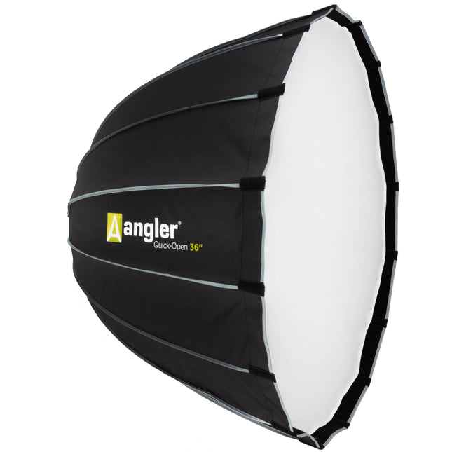 Angler Quick-Open Softbox Parabólico Profundo V2 36" con Difusores y Anillo Bowens