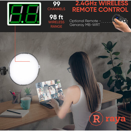 Raya Bi-Color 9" Panel LED Redondo con 400 LEDs y Difusor