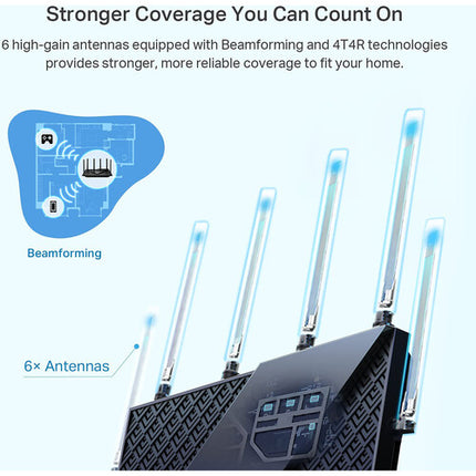 TP-Link Archer AX73 AX5400 Router Inalámbrico Dual Band Wi-Fi 6 5378 Mb/s