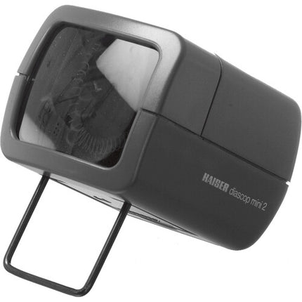 Kaiser Diascop Mini 2 Visor de Diapositivas con Lente 2x y Brazo Plegable 3.5x2.5 pulgadas