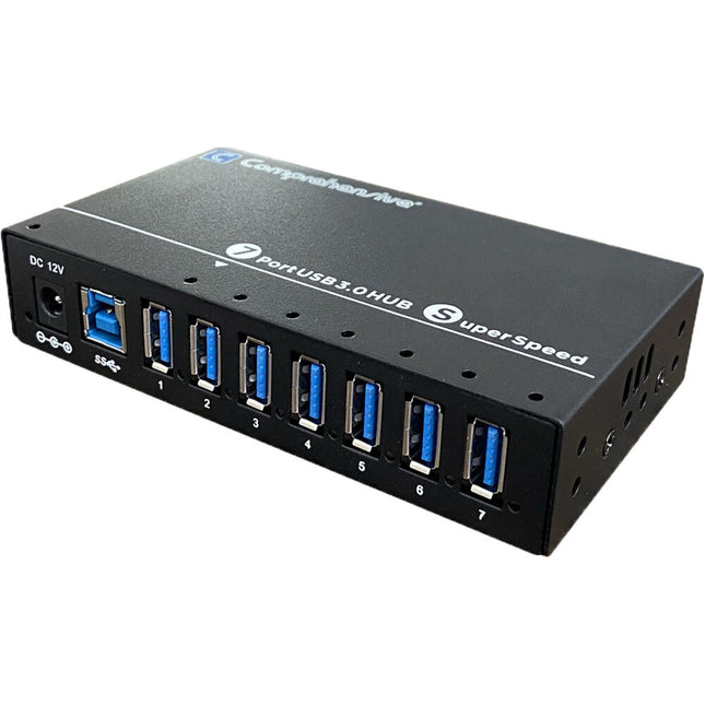 Comprehensive 7-Port USB 3.1 Gen 1 Estación de Carga y Hub con 5 Gb/s y Adaptador