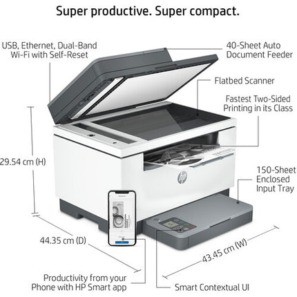 HP LaserJet MFP M234sdw Impresora Láser Monocromo Multifunción 30 ppm 600x600 dpi con Toner HP 134A