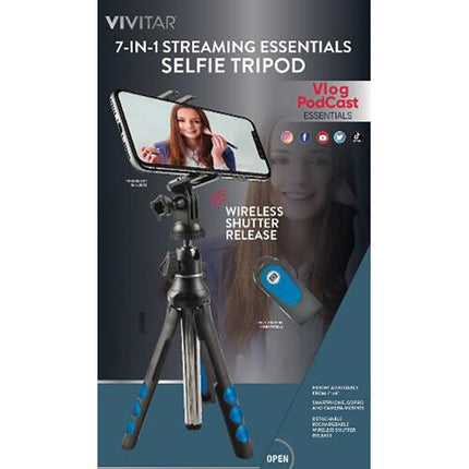 Vivitar Trípode 7 en 1 para Mesa Altura 7 a 36 pul Wireless