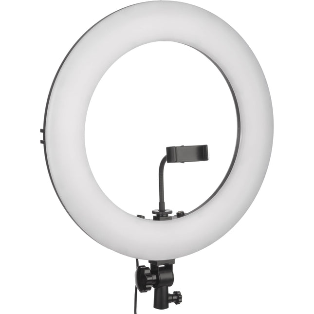 Angler Bi-Color LED Ring Light 18 Pulgadas Luz Regulable 3200-5600K con Soporte para Smartphone