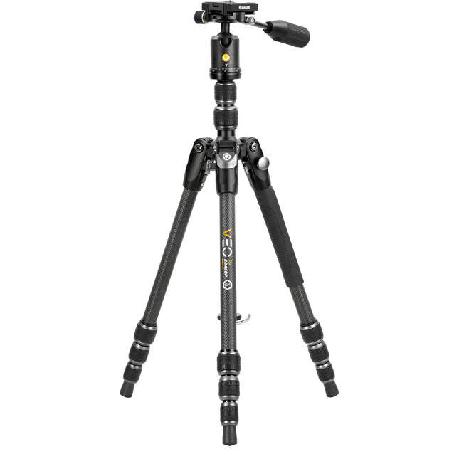 Vanguard VEO 3T 204CBP Trípode de Viaje Carbono 4 en 1 140 cm 4 Secciones con Cabezal Esférico y Mando Bluetooth