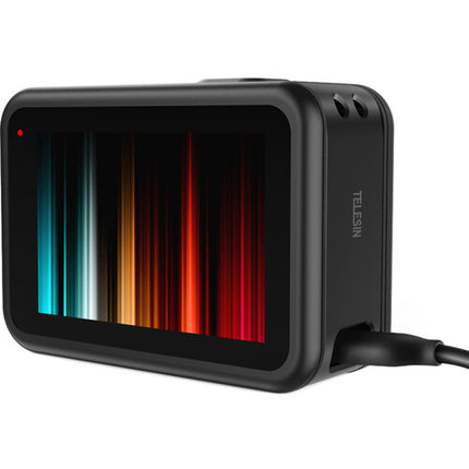 TELESIN Puerta de Batería Plástica para GoPro HERO9 con Puerto de Carga
