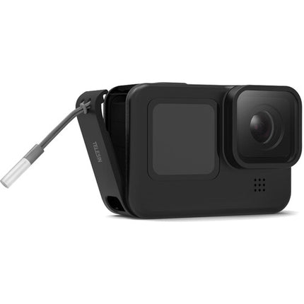 TELESIN Puerta de Batería Plástica para GoPro HERO9 con Puerto de Carga